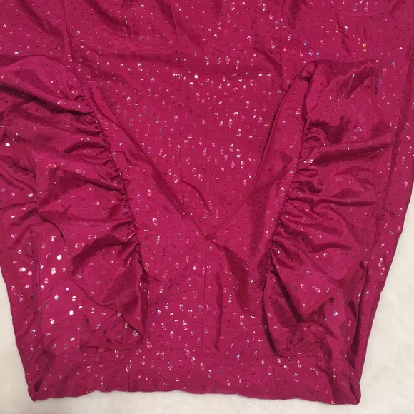 RARE NWT ANTHROPOLOGIE HUTCH Ruffled Shimmer Maxi Dress. Size 12/L - Picture 6 of 16